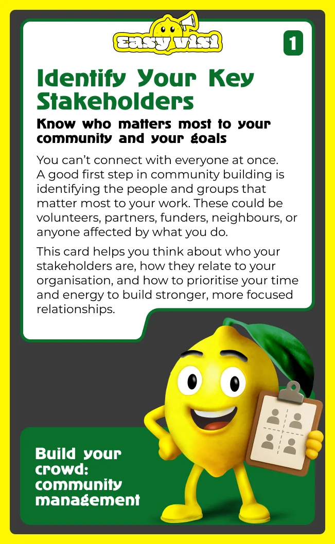 Identify Your Key Stakeholders