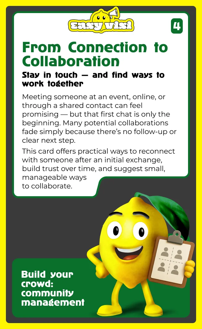 From Connection to Collaboration