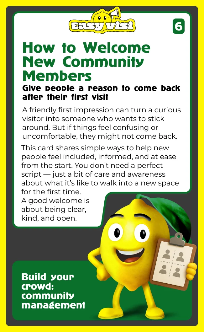 How to Welcome New Community Members