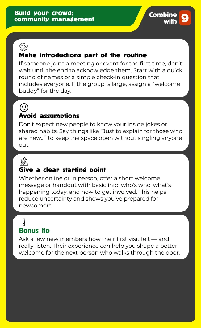 How to Welcome New Community Members