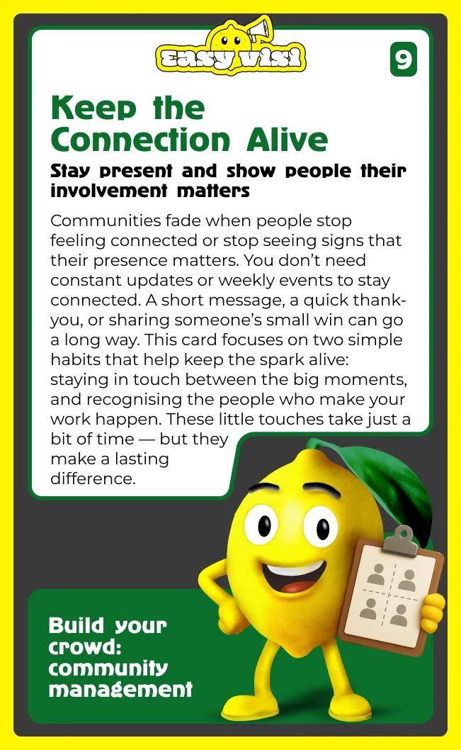 Keep the Connection Alive