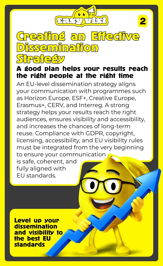 Create an effective dissemination strategy