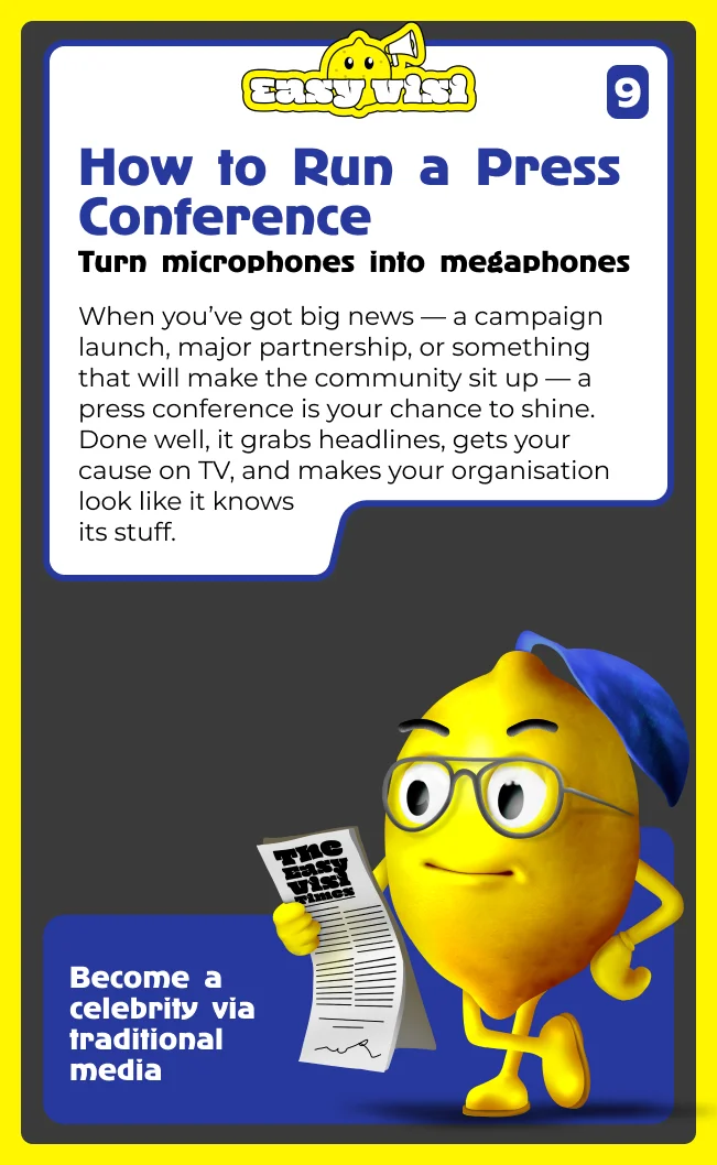 How to Run a Press Conference