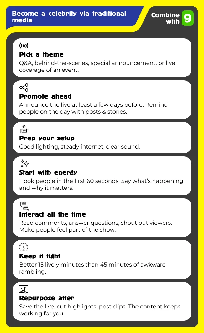 Host Live Events on Social Media