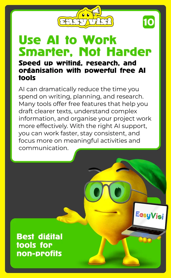 Use AI to work smarter, not harder