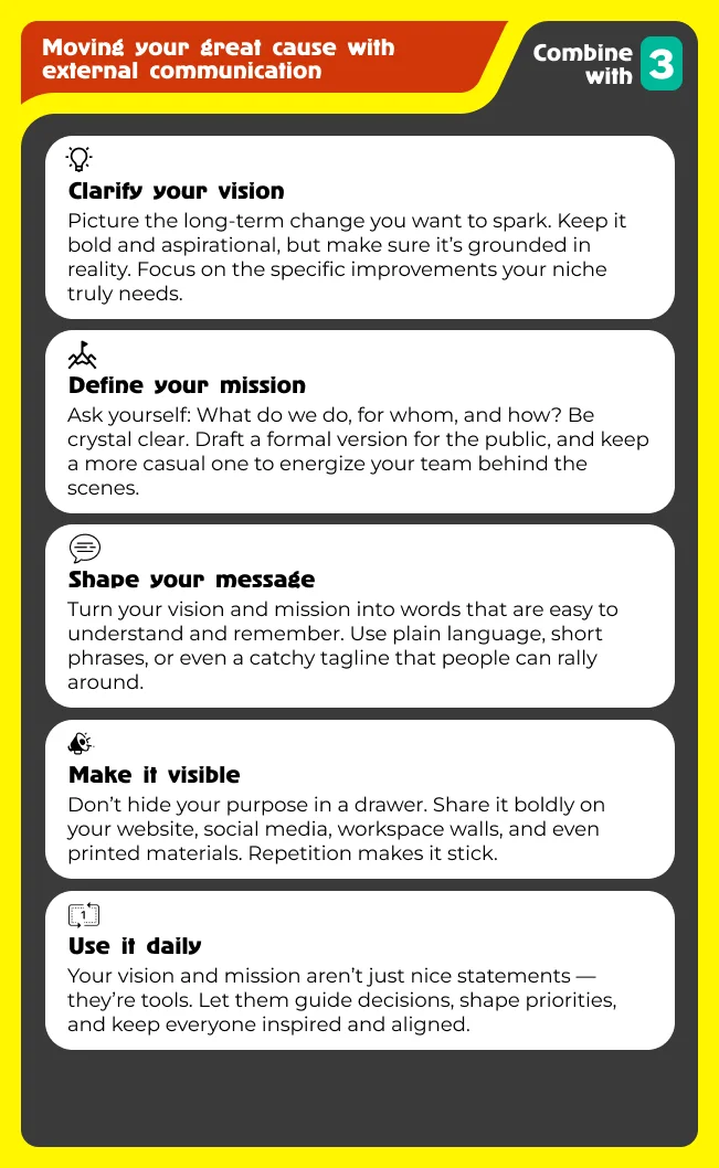 To stand out, craft your vision first