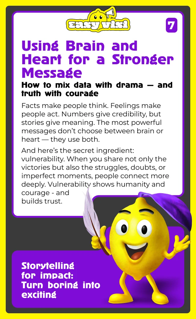 Using Brain and Heart for a Stronger Message