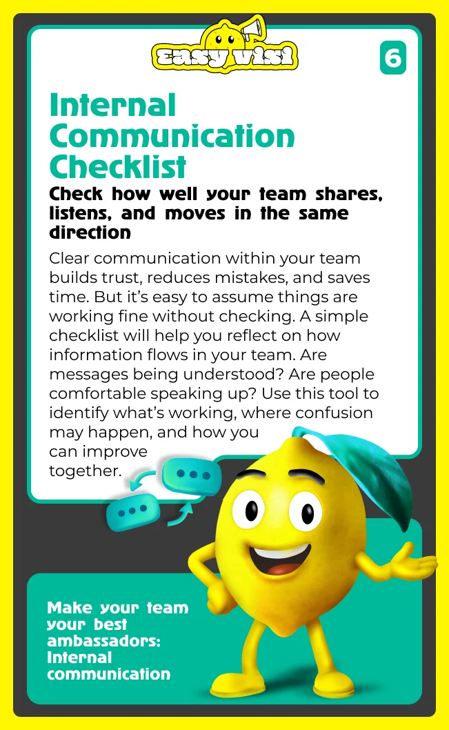 Internal Communication Checklist