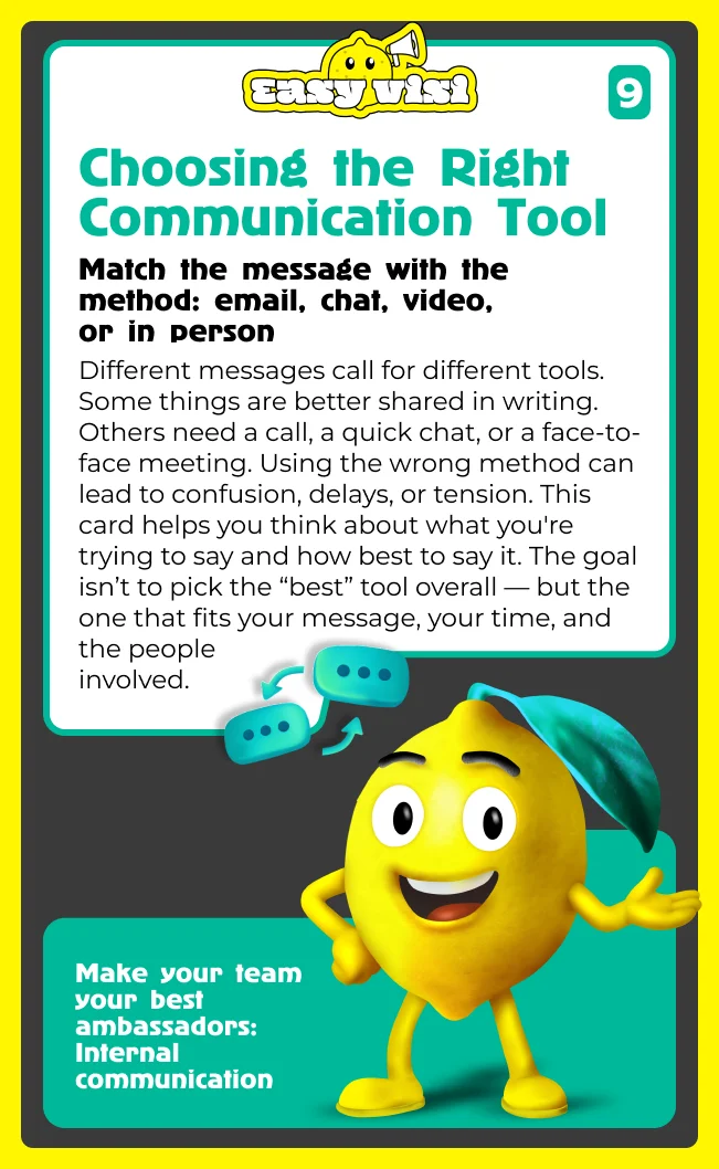 Choosing the Right Communication Tool