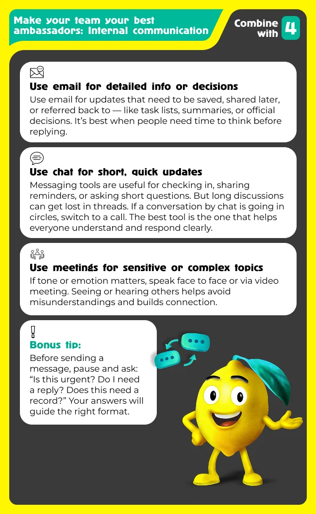 Choosing the Right Communication Tool