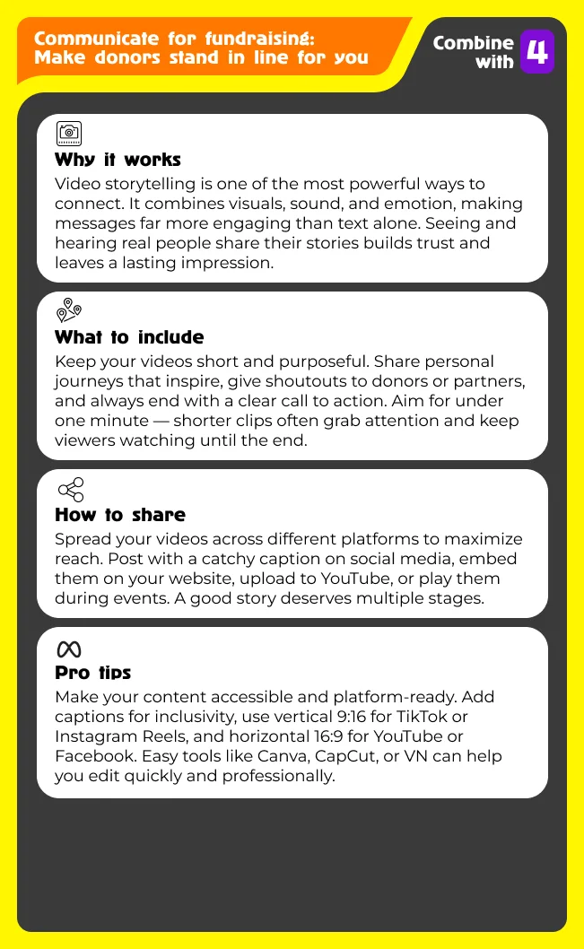 Connecting people: use video as your strongest tool