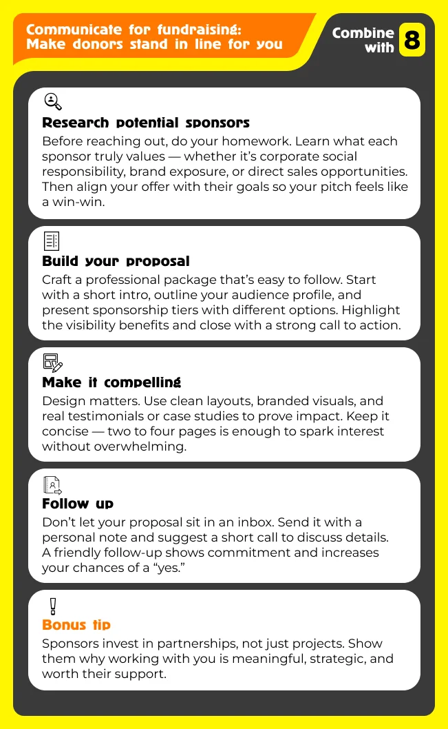 Win sponsors, secure success: your proposal kit