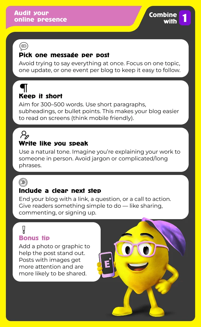 Writing Short Blogs for Visibility