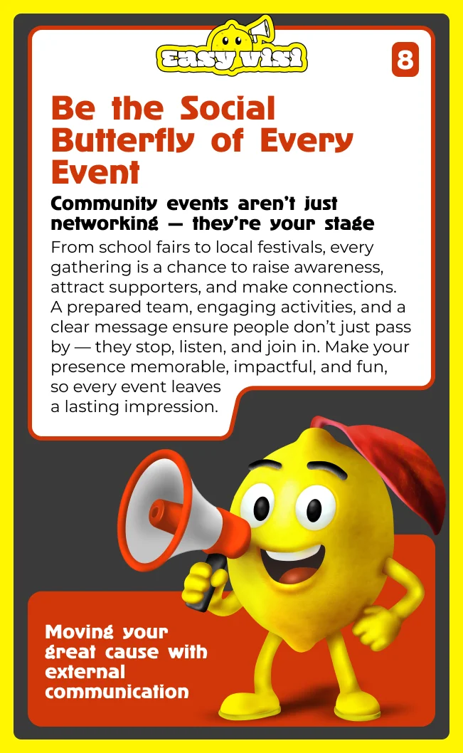 Be the social butterfly of every event