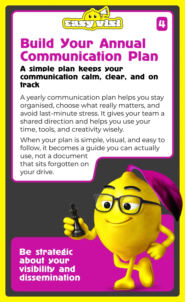 Build your annual communication plan