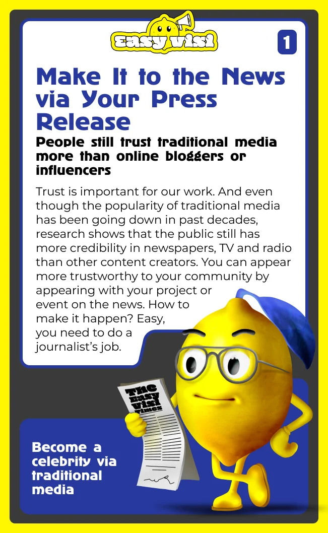 Make it to the news via your press release