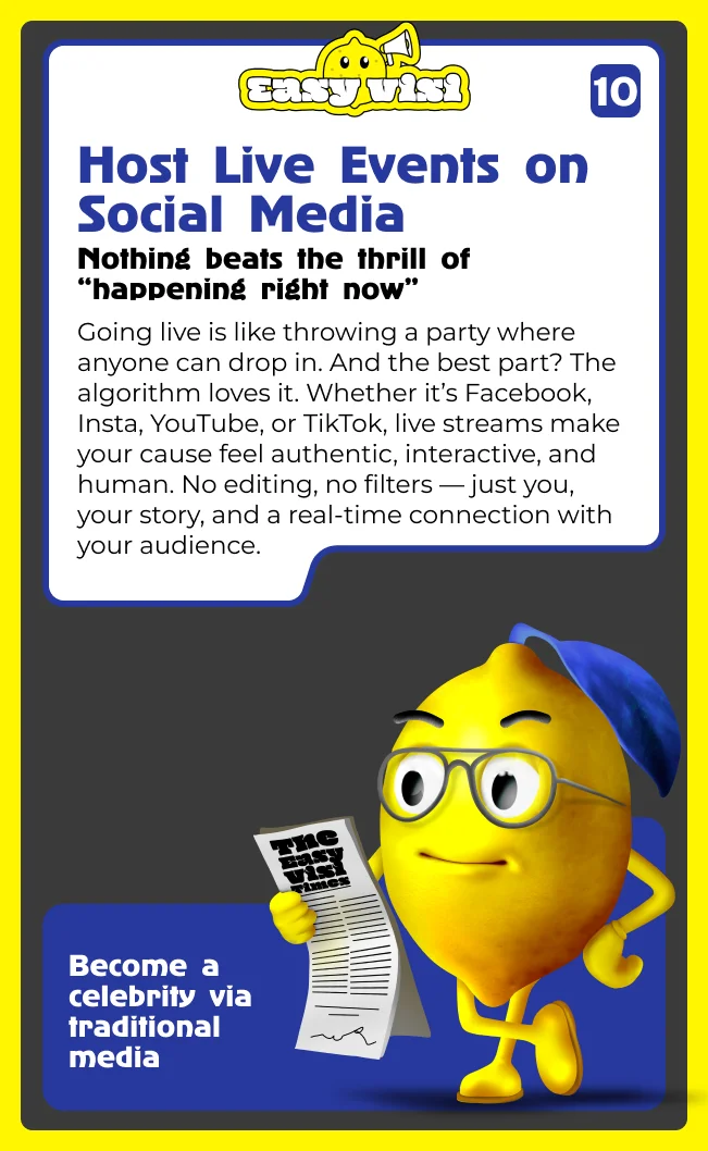 Host Live Events on Social Media