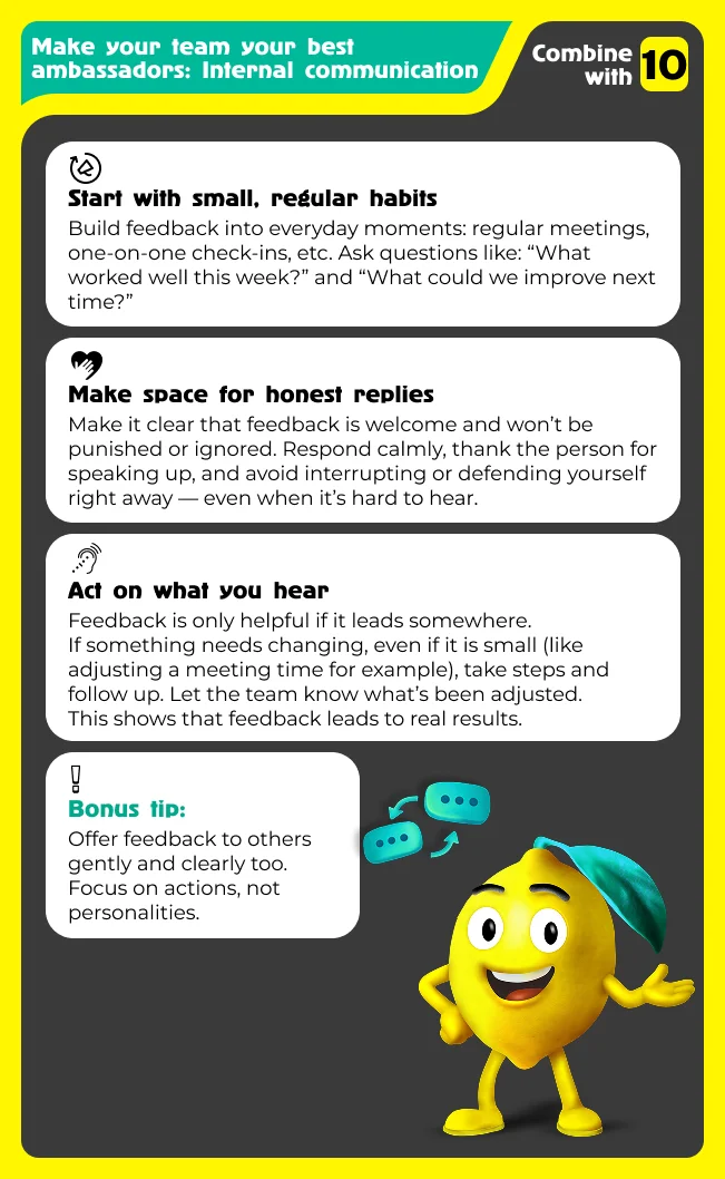 Create a Healthy Feedback Loop 