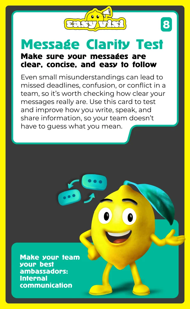 Message Clarity Test