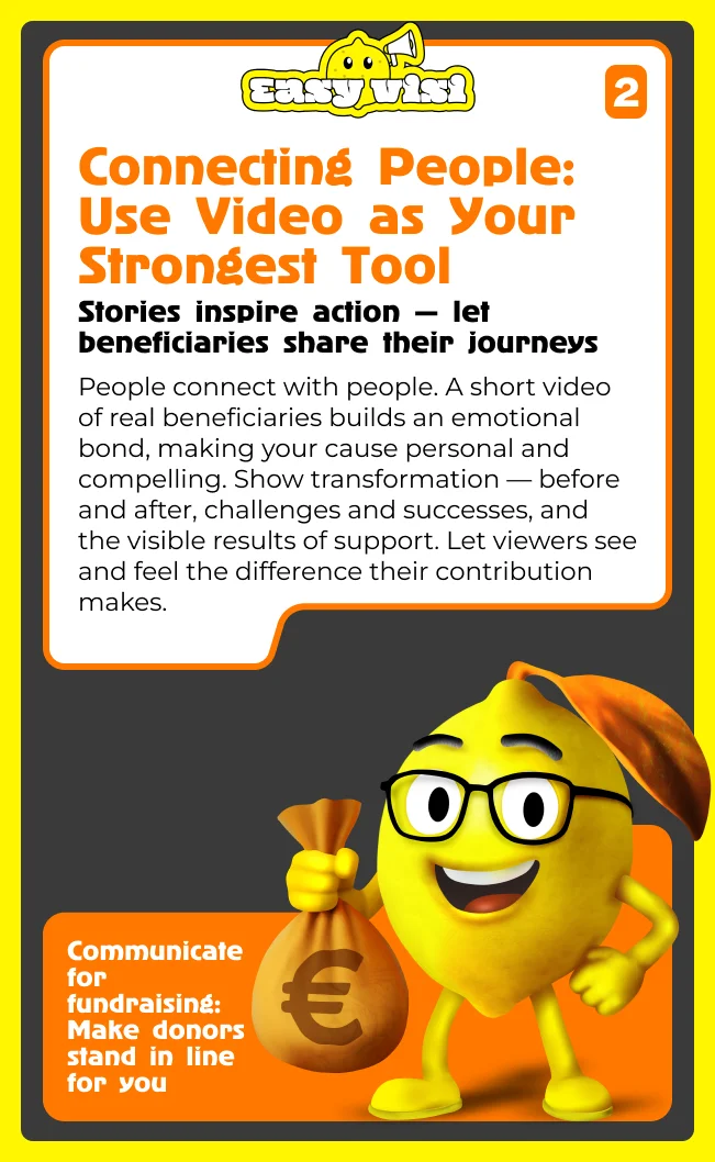 Connecting people: use video as your strongest tool