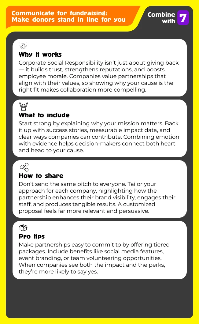 Corporate presentation with a personal touch