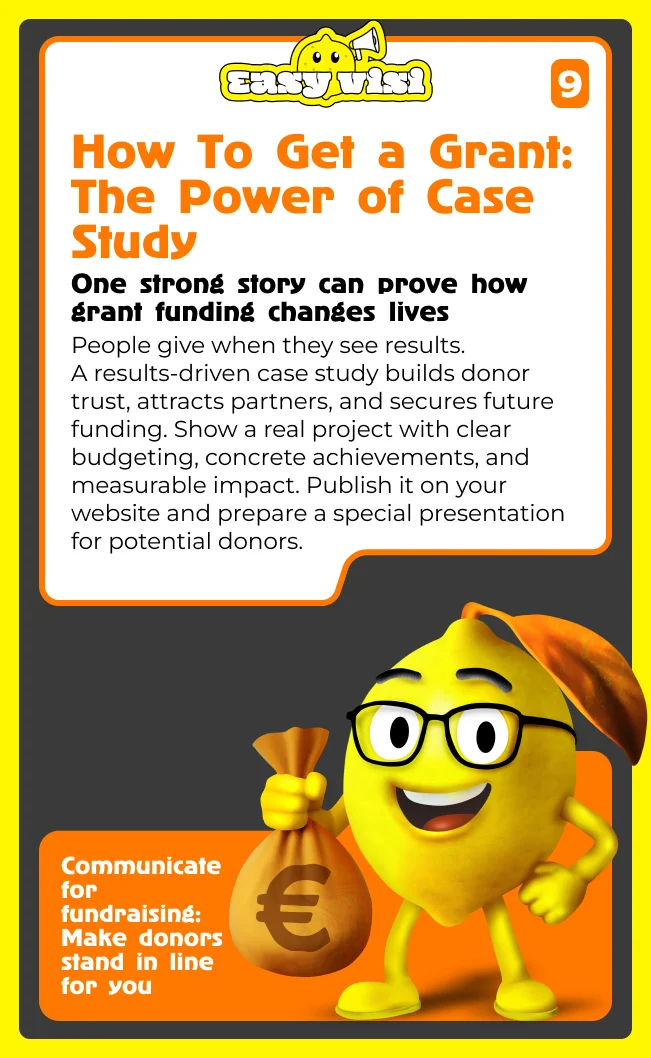 How to get a grant: the power of case study